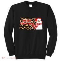 Leopard Kansas Christmas With Snowman Sweatshirt thumb 0