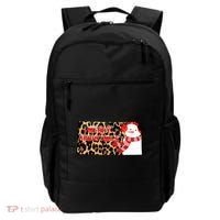 Leopard Kansas Christmas With Snowman Backpack thumb 0