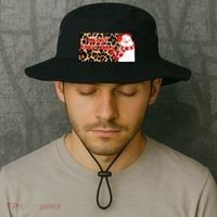 Leopard Kansas Christmas With Snowman Bucket Hat thumb 2