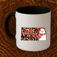 Leopard Kansas Christmas With Snowman Coffee Mug thumb 2