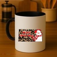 Leopard Kansas Christmas With Snowman Coffee Mug thumb 4