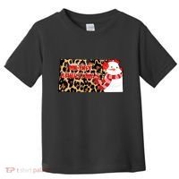 Leopard Kansas Christmas With Snowman Toddler T-Shirt thumb 0
