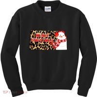 Leopard Kansas Christmas With Snowman Kids Sweatshirt thumb 0