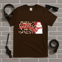 Leopard Kansas Christmas With Snowman T-Shirt thumb 5