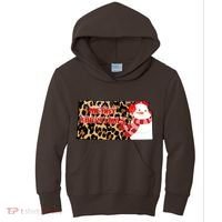 Leopard Kansas Christmas With Snowman Kids Hoodie thumb 0