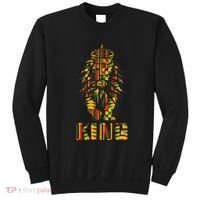 Lion Kente Cloth For King African Lover Sweatshirt thumb 0