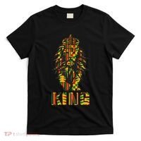 Lion Kente Cloth For King African Lover T-Shirt thumb 0