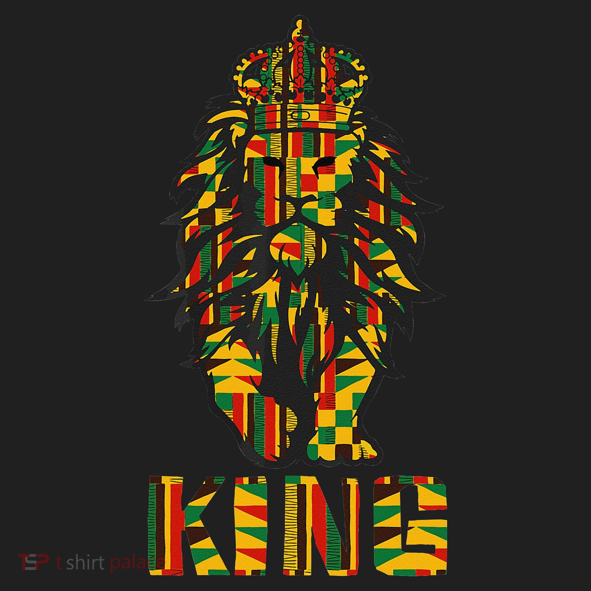Lion Kente Cloth For King African Lover Beanie