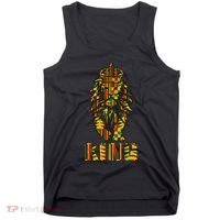 Lion Kente Cloth For King African Lover Tank Top thumb 0