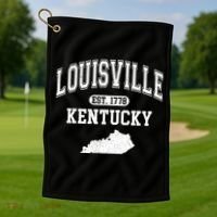 Louisville Kentucky Est 1778 Varsity Golf Towel thumb 1
