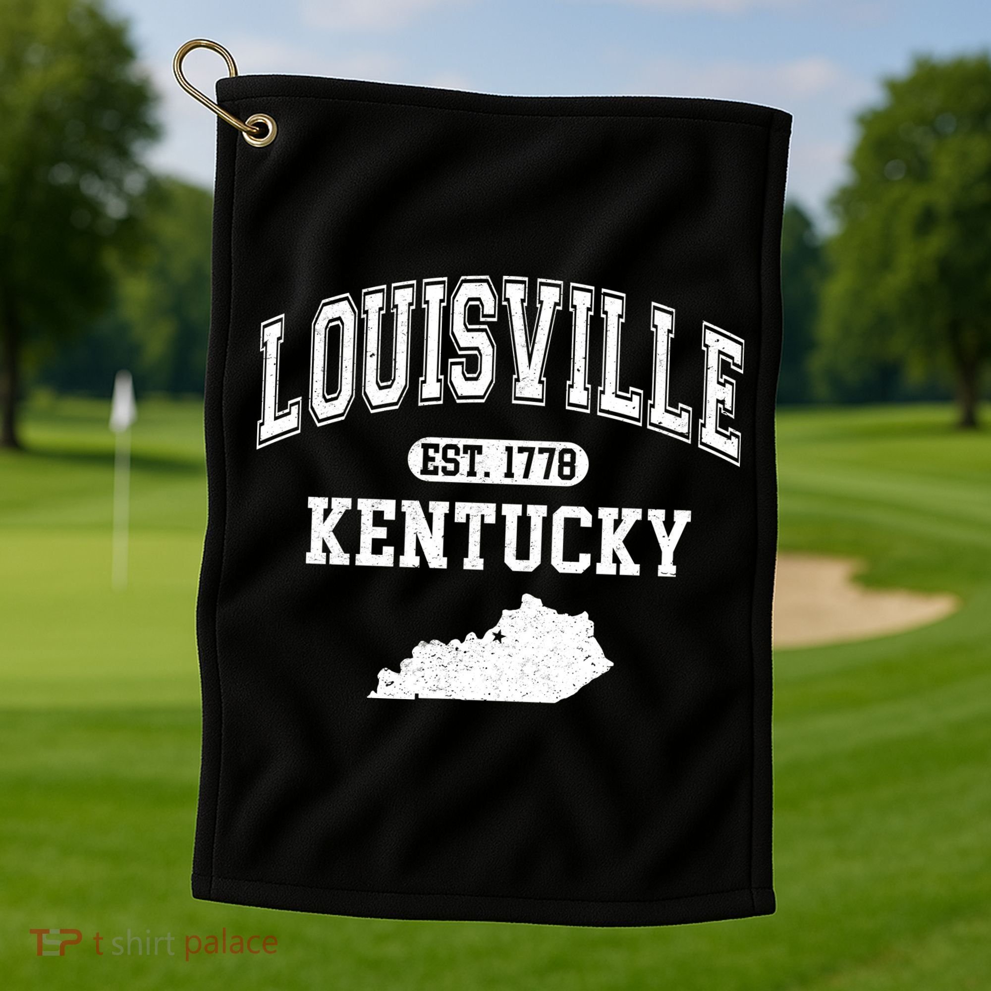 Louisville Kentucky Est 1778 Varsity Golf Towel