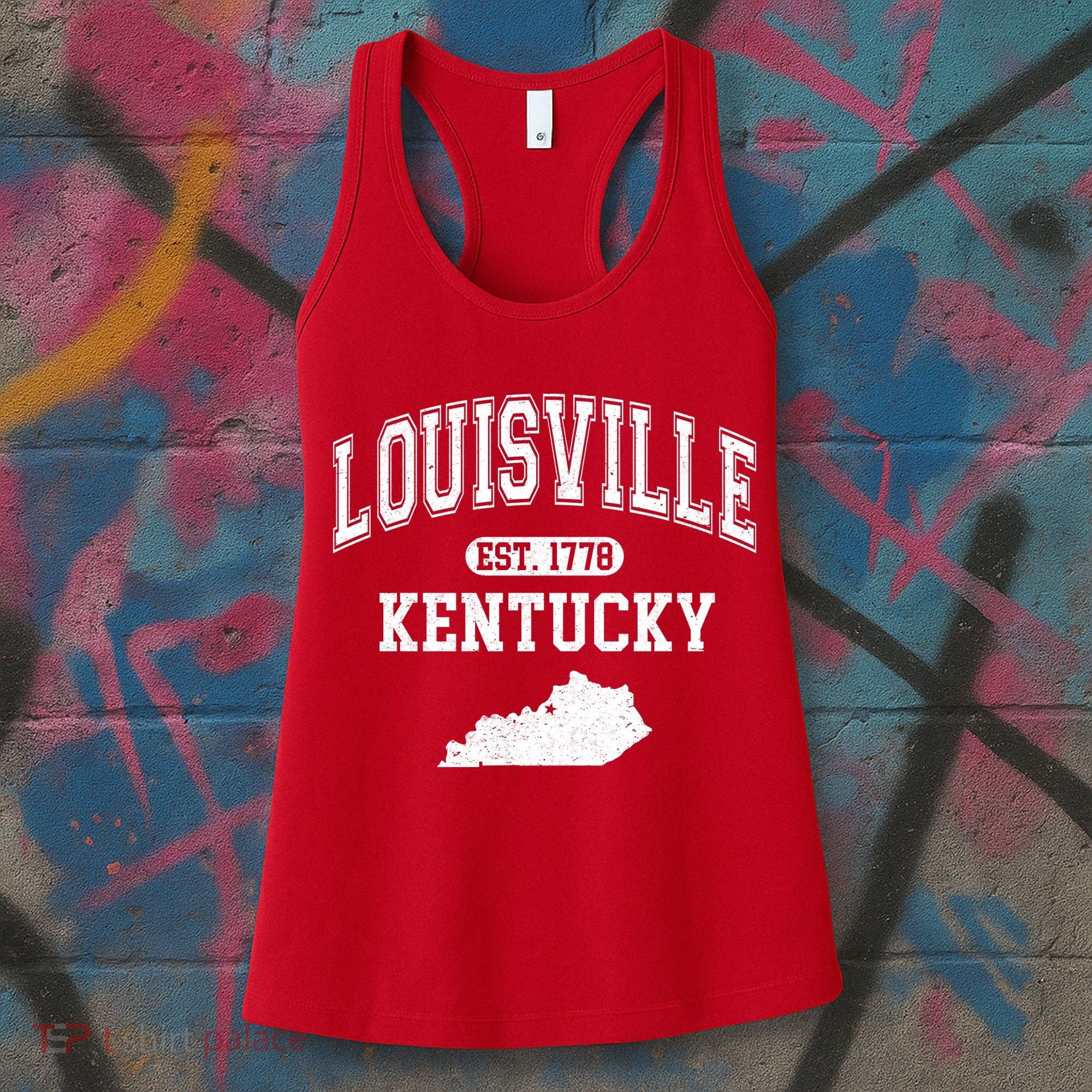 Louisville Kentucky Est 1778 Varsity Women's Tank Top