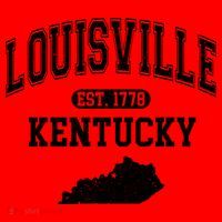 Louisville Kentucky Est 1778 Varsity Santa Hat thumb 1