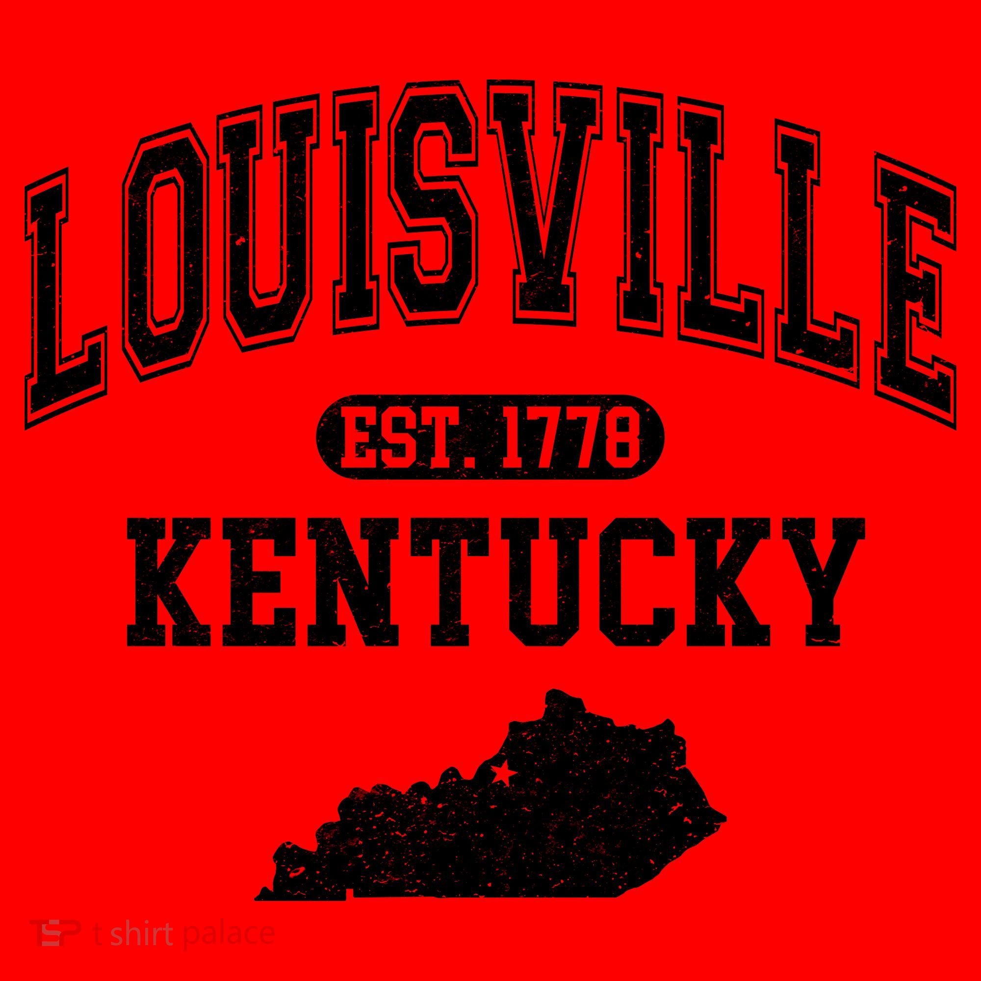 Louisville Kentucky Est 1778 Varsity Santa Hat