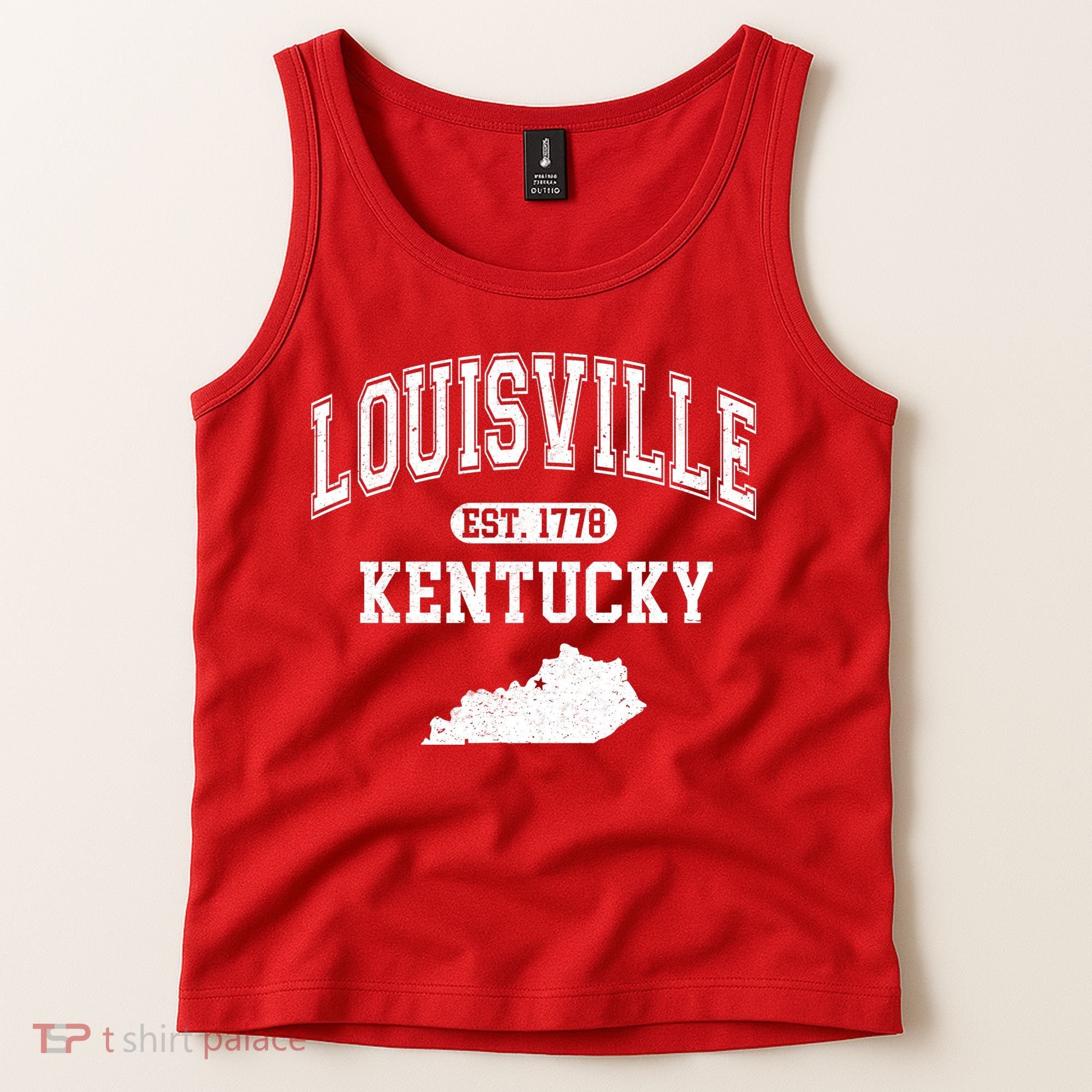 Louisville Kentucky Est 1778 Varsity Tank Top