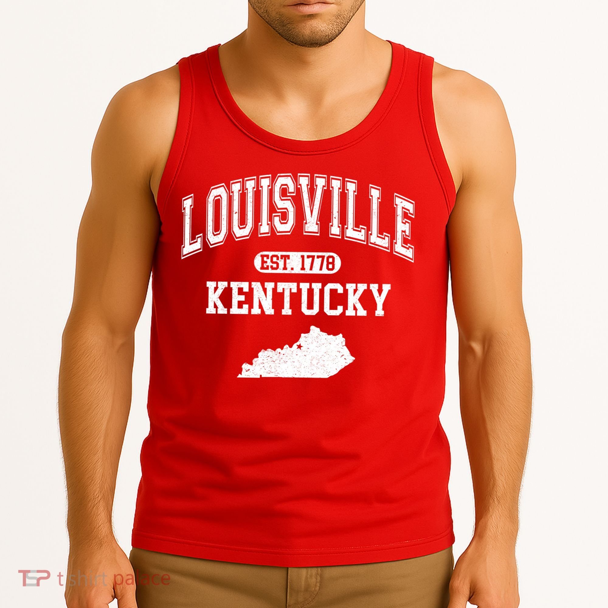 Louisville Kentucky Est 1778 Varsity Tank Top