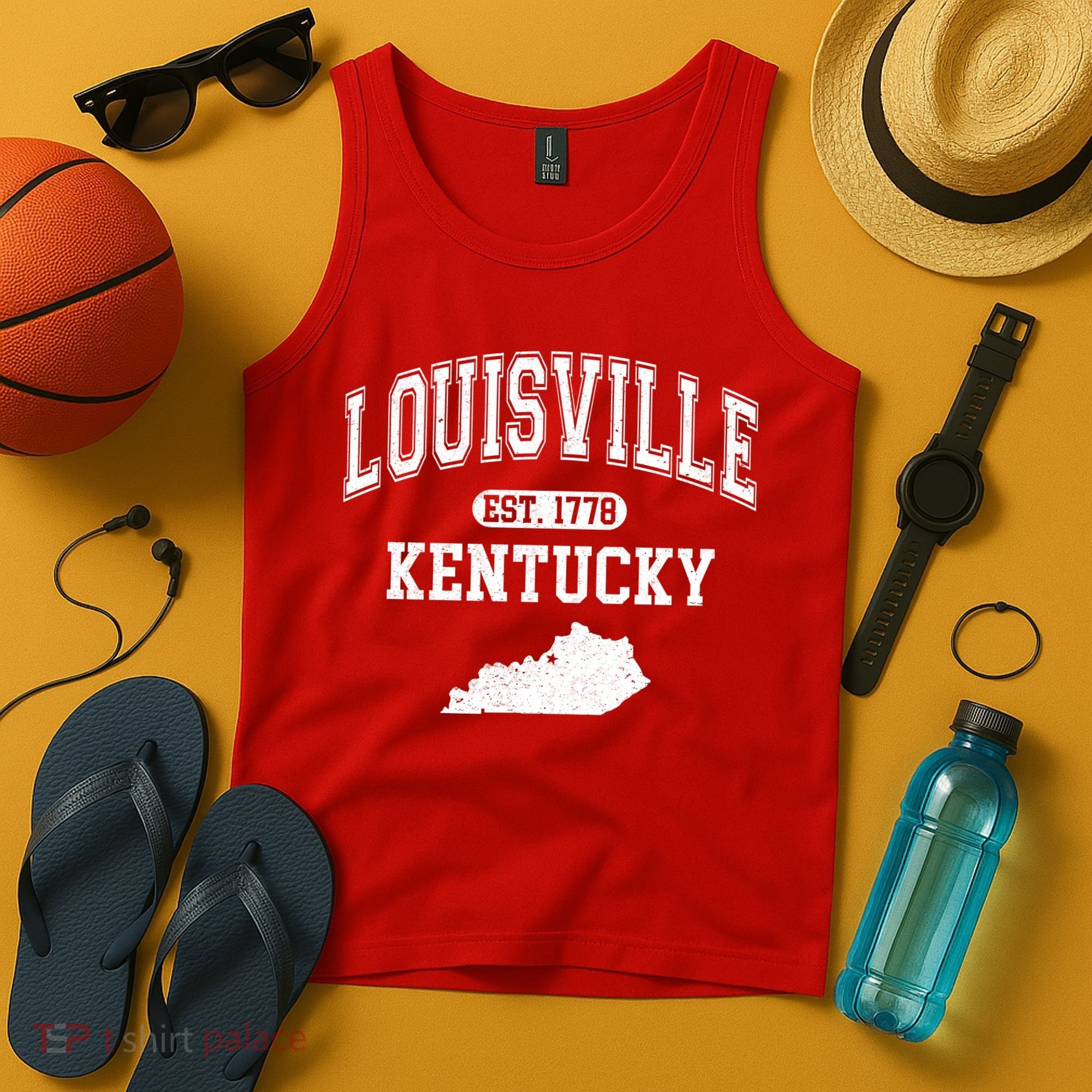 Louisville Kentucky Est 1778 Varsity Tank Top