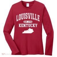Louisville Kentucky Est 1778 Varsity Women's Long Sleeve Shirt thumb 0
