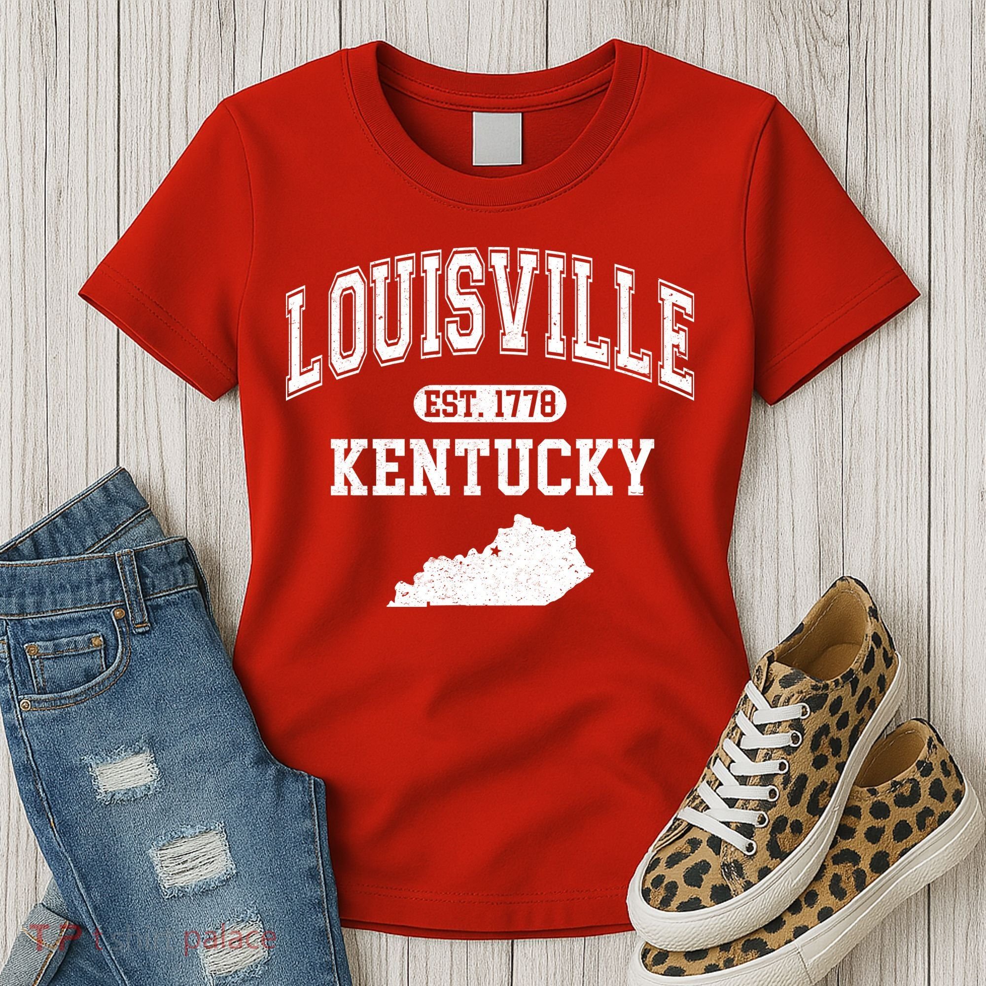 Louisville Kentucky Est 1778 Varsity Women's T-Shirt