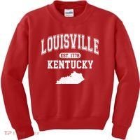 Louisville Kentucky Est 1778 Varsity Kids Sweatshirt thumb 0
