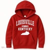 Louisville Kentucky Est 1778 Varsity Kids Hoodie thumb 0