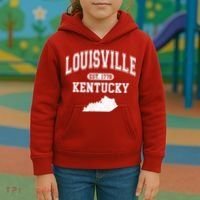 Louisville Kentucky Est 1778 Varsity Kids Hoodie thumb 3