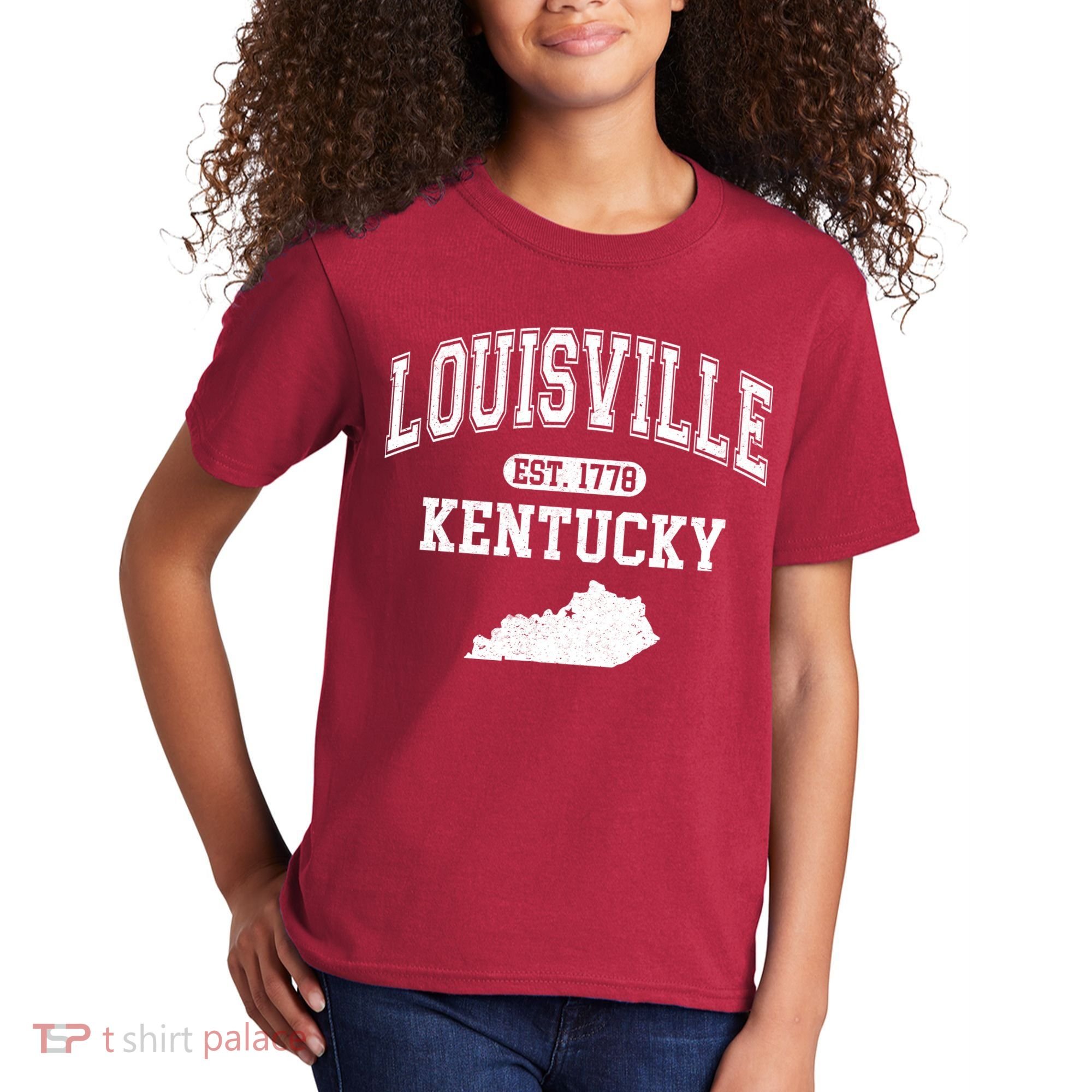 Louisville Kentucky Est 1778 Varsity Kids T-Shirt