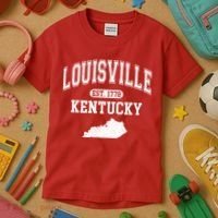 Louisville Kentucky Est 1778 Varsity Kids T-Shirt thumb 3