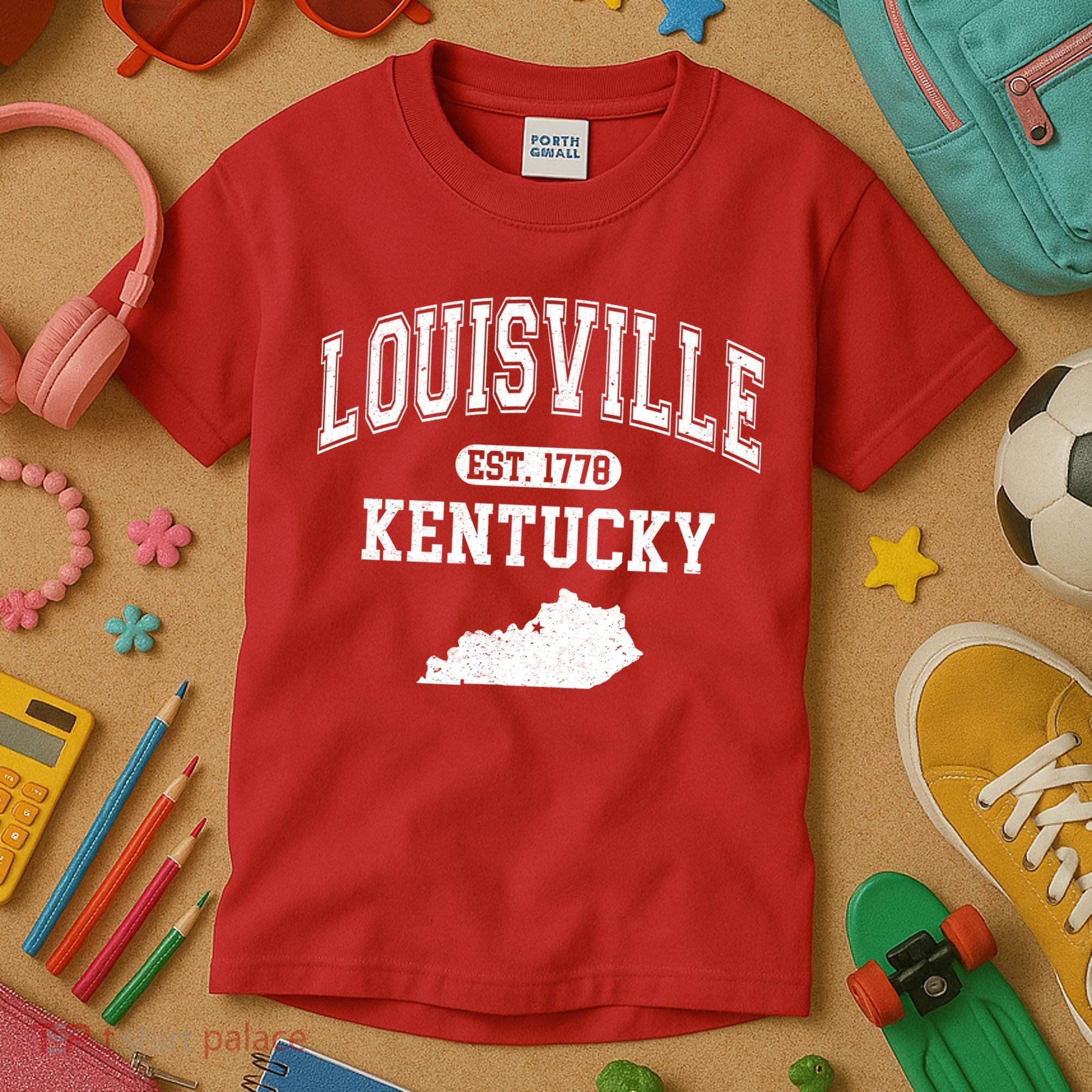 Louisville Kentucky Est 1778 Varsity Kids T-Shirt
