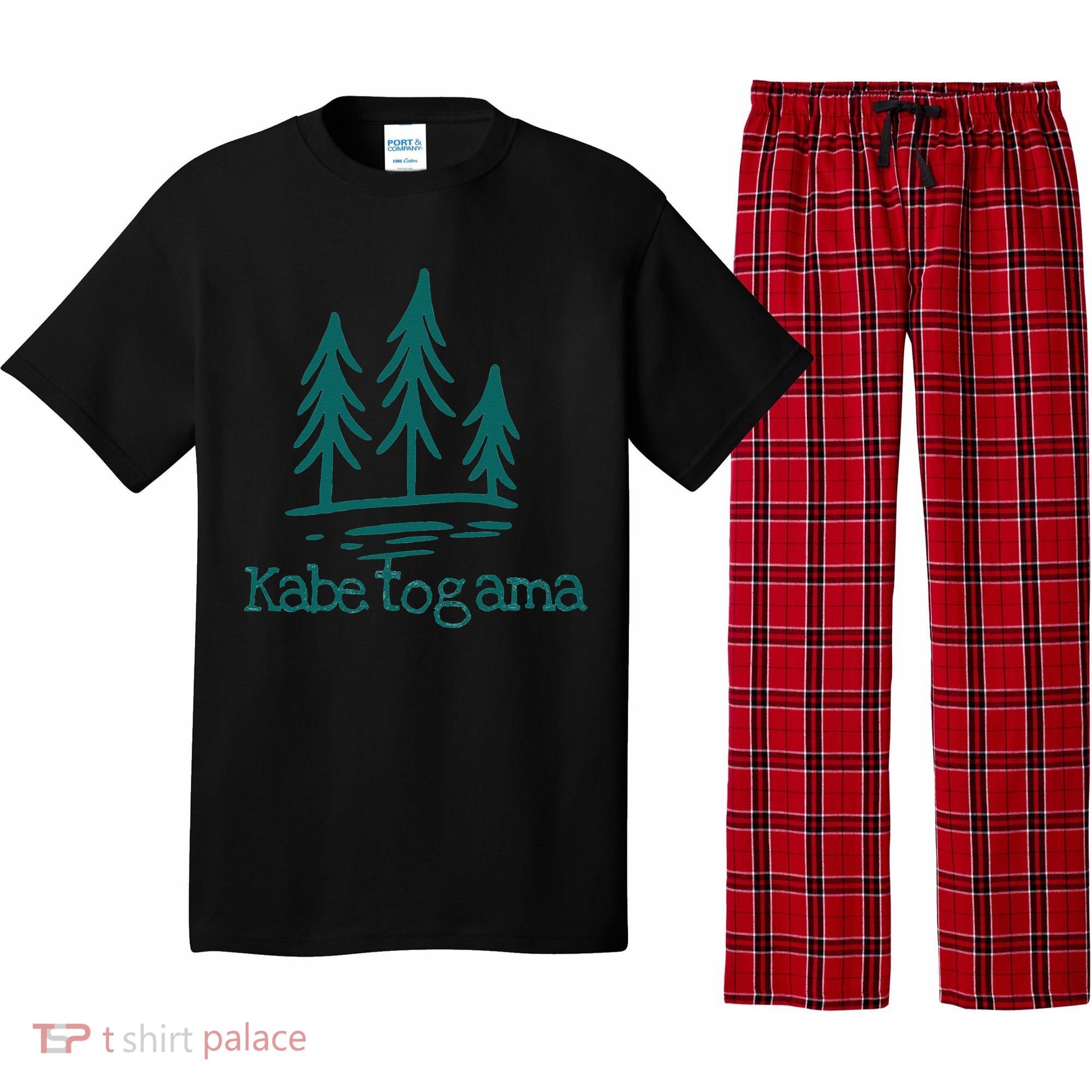 Lake Kabetogama Forest Rustic Camping Woods Trees Campground Pajama Set