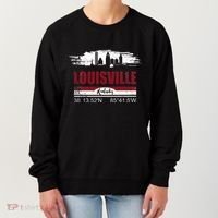 Louisville Kentucky Gift Geographic Coordinates Women's Sweatshirt thumb 0