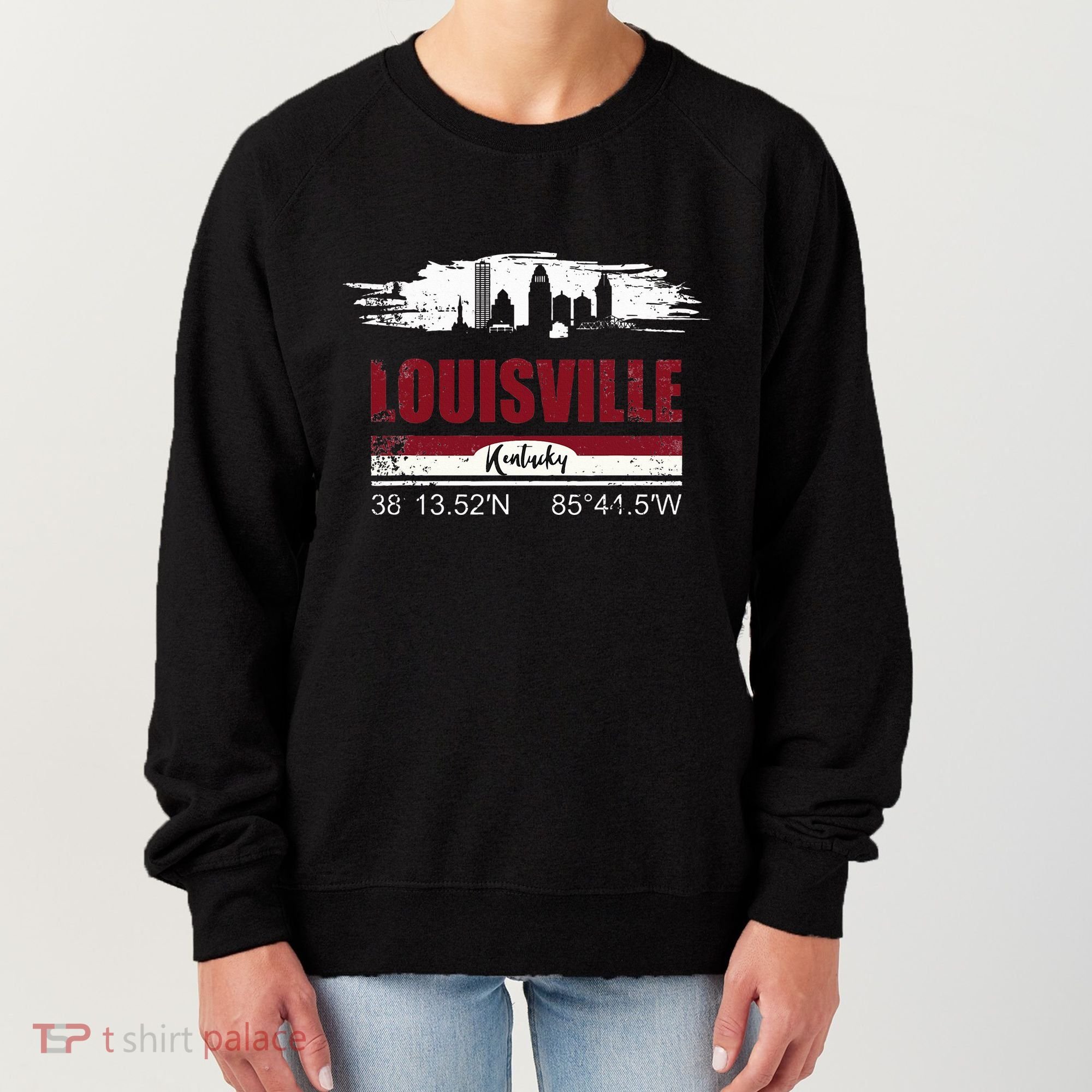 Louisville Kentucky Gift Geographic Coordinates Women's Sweatshirt