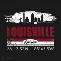 Louisville Kentucky Gift Geographic Coordinates Women's Hoodie thumb 2