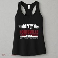 Louisville Kentucky Gift Geographic Coordinates Women's Tank Top thumb 3
