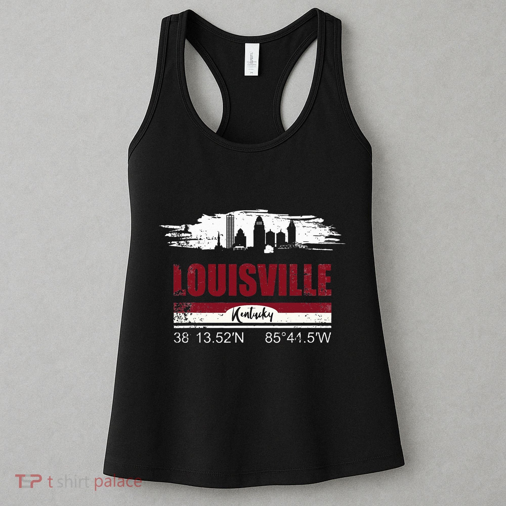 Louisville Kentucky Gift Geographic Coordinates Women's Tank Top