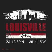 Louisville Kentucky Gift Geographic Coordinates Hat thumb 2