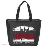 Louisville Kentucky Gift Geographic Coordinates Tote Bag thumb 0