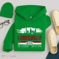 Louisville Kentucky Gift Geographic Coordinates Hoodie thumb 4