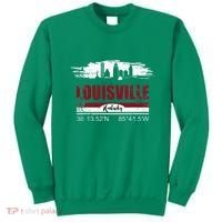 Louisville Kentucky Gift Geographic Coordinates Sweatshirt thumb 0