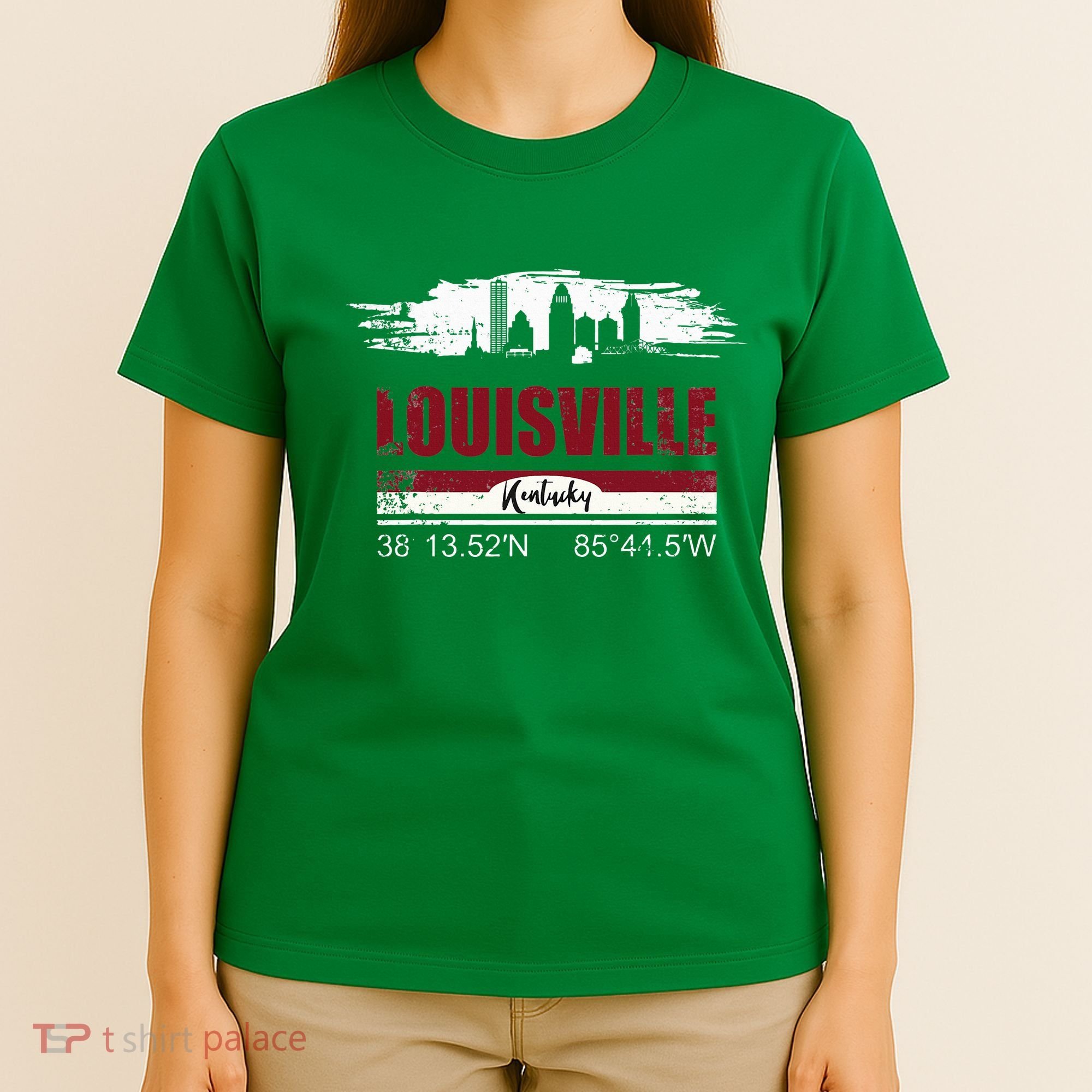 Louisville Kentucky Gift Geographic Coordinates T-Shirt