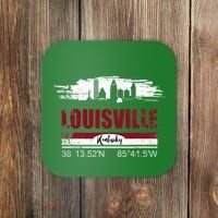 Louisville Kentucky Gift Geographic Coordinates Coaster thumb 0
