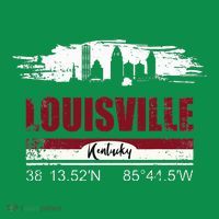 Louisville Kentucky Gift Geographic Coordinates Coaster thumb 2