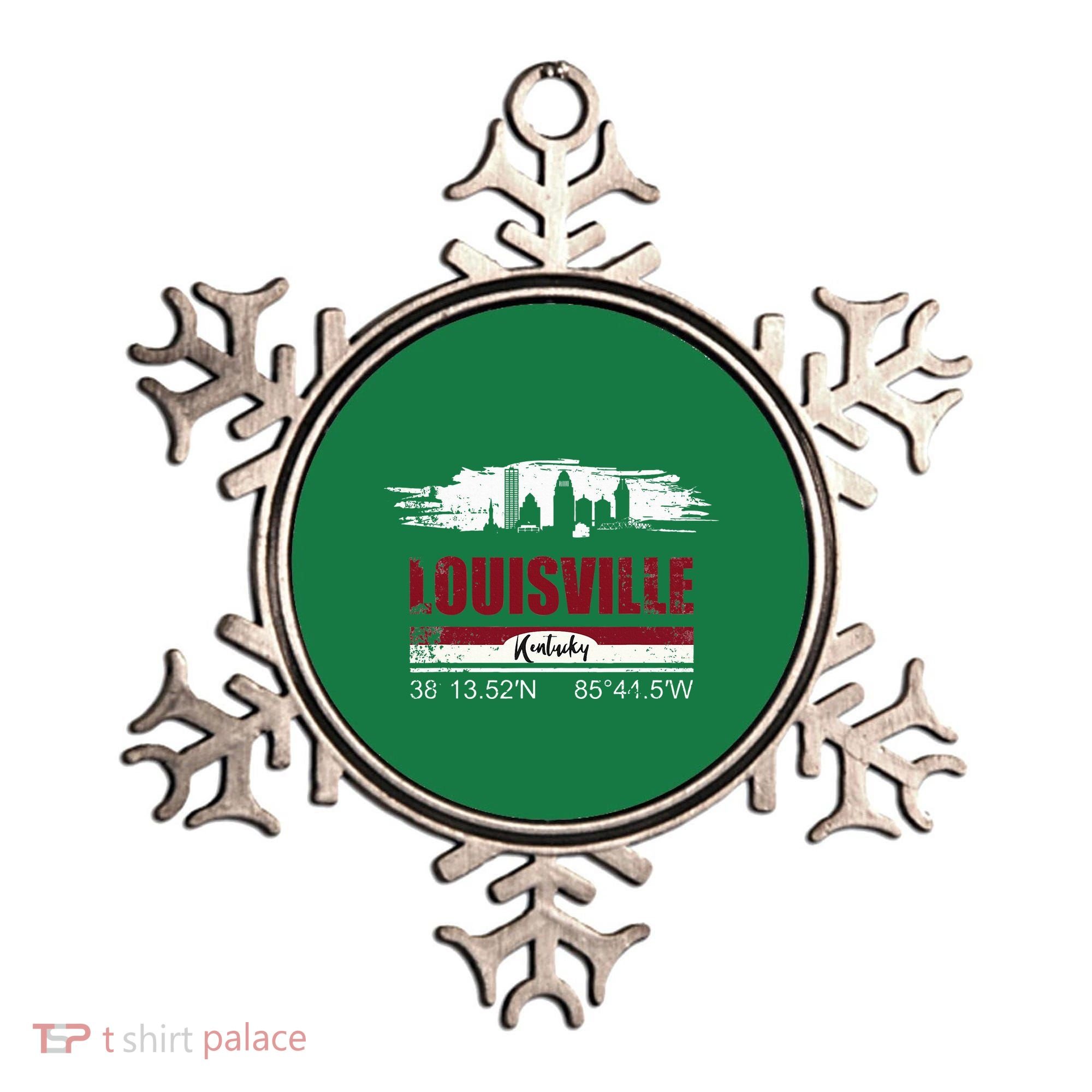 Louisville Kentucky Gift Geographic Coordinates Ornament