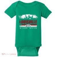 Louisville Kentucky Gift Geographic Coordinates Baby Bodysuit thumb 0
