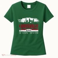 Louisville Kentucky Gift Geographic Coordinates Women's T-Shirt thumb 0