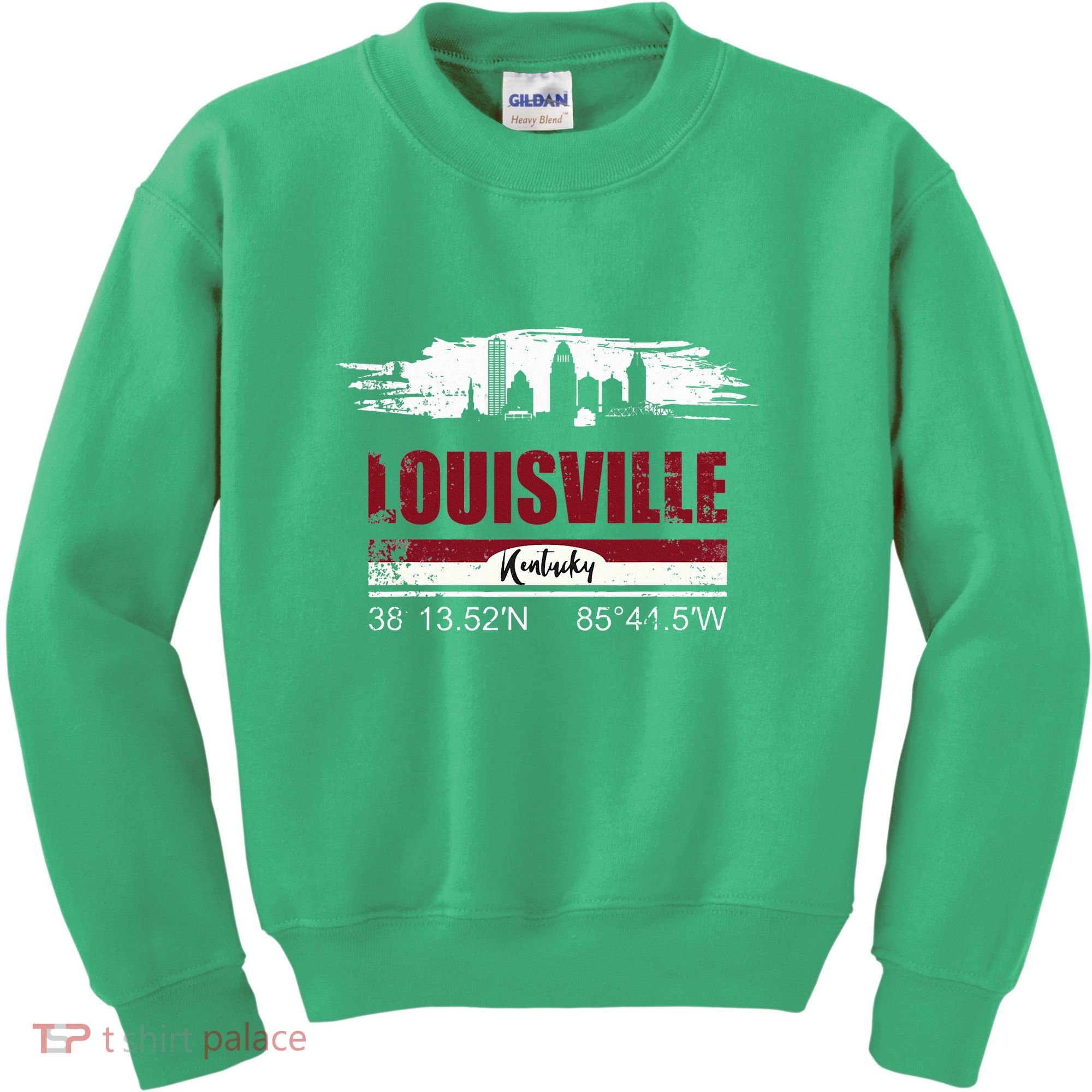 Louisville Kentucky Gift Geographic Coordinates Kids Sweatshirt