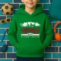 Louisville Kentucky Gift Geographic Coordinates Kids Hoodie thumb 2