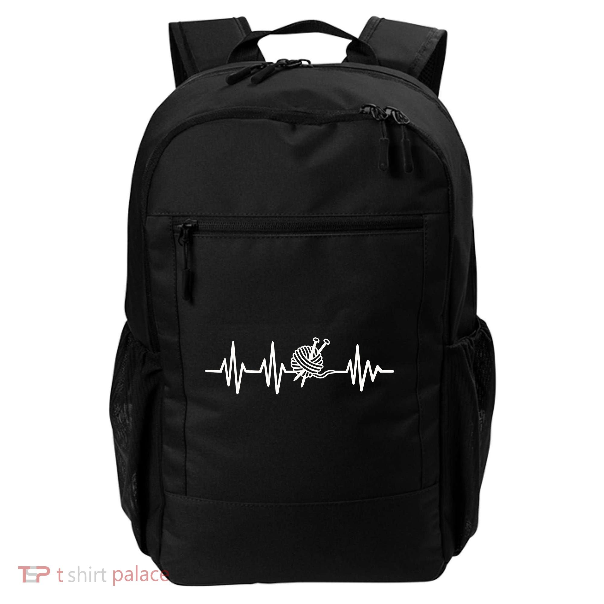 Love Knitting Heartbeat Backpack