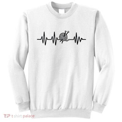 Love Knitting Heartbeat Sweatshirt