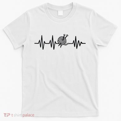 Love Knitting Heartbeat T-Shirt